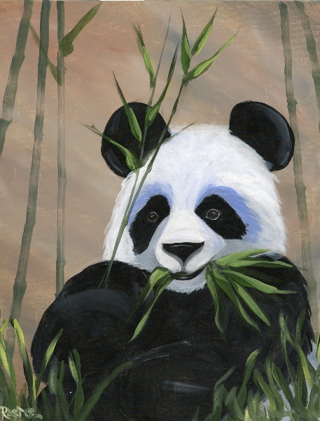 Panda Bear - Art By Raette